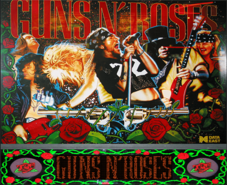 Guns N' Roses Pinball Machine by Data East